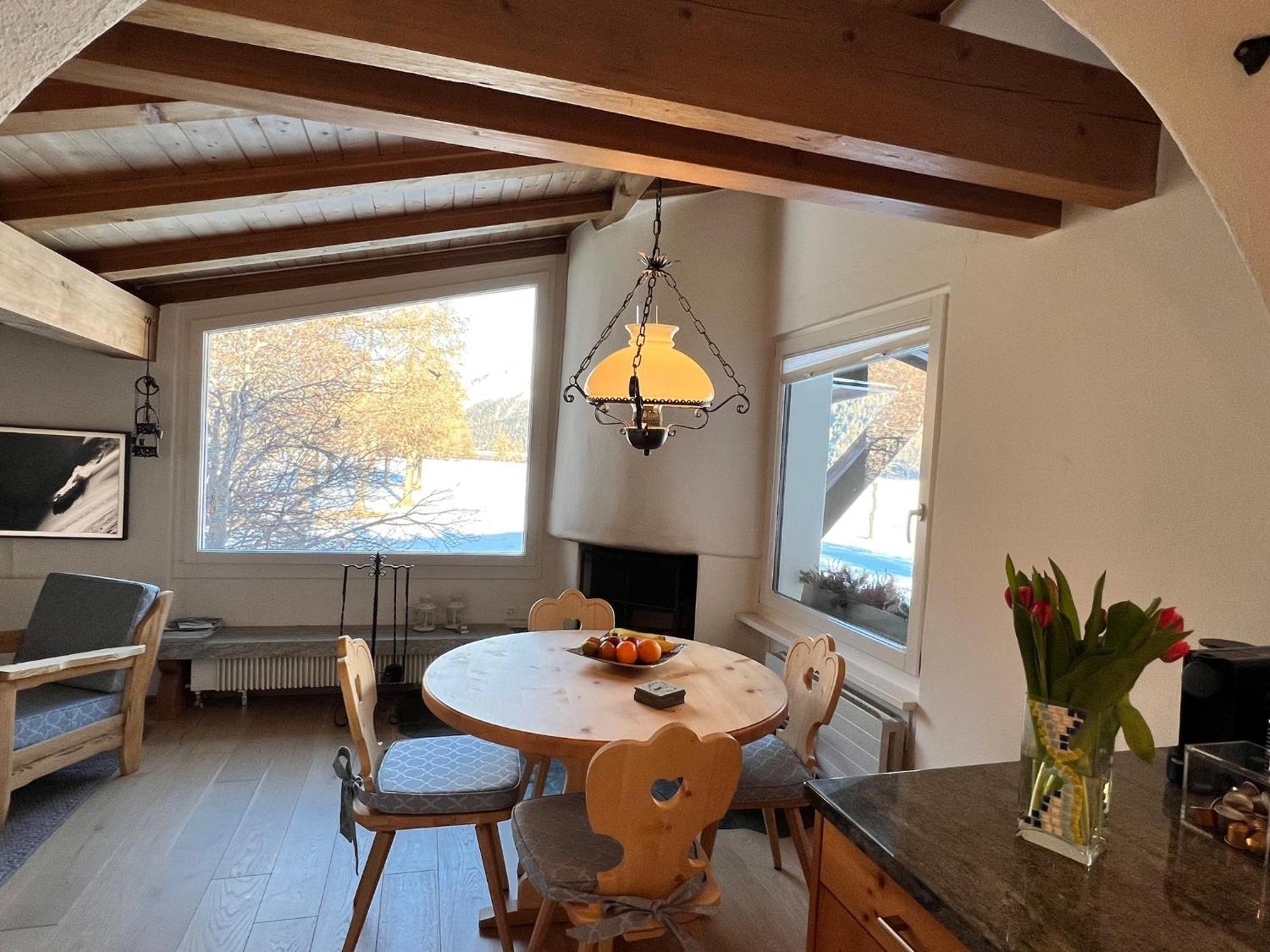 Chesa Suot Ovas Appartement Sils Maria Kamer foto